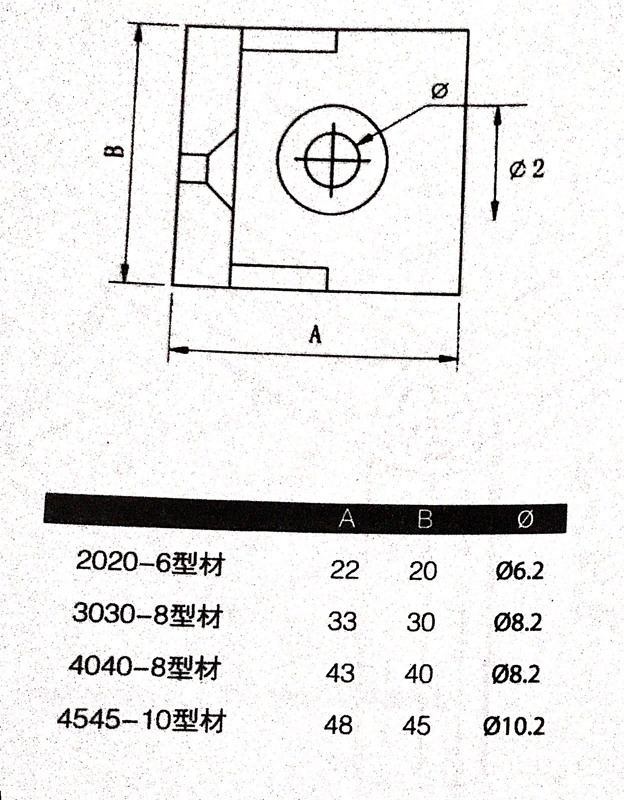 工业铝型材配件